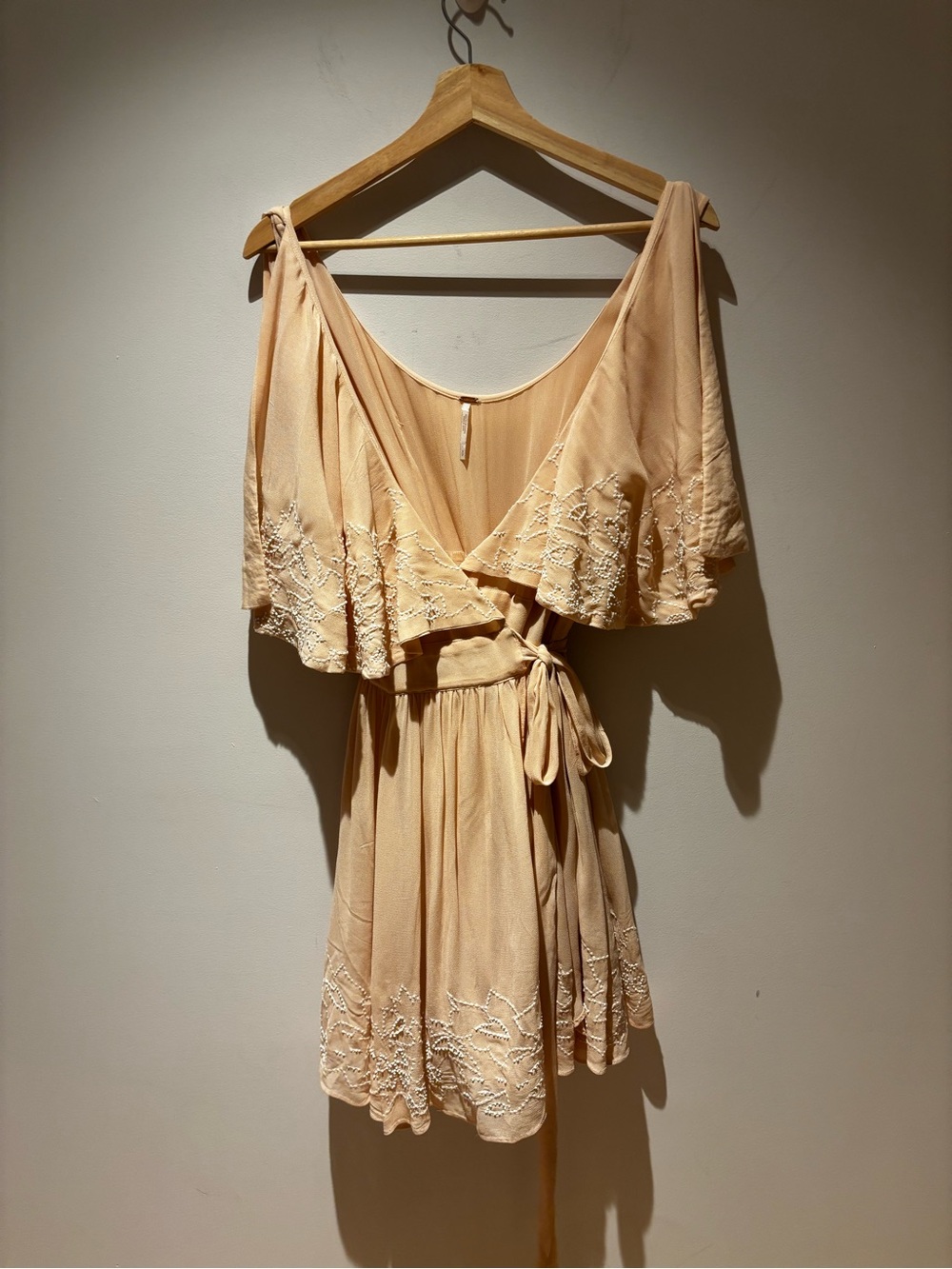 Free People Cream Mini Dress - Picture 8 of 12